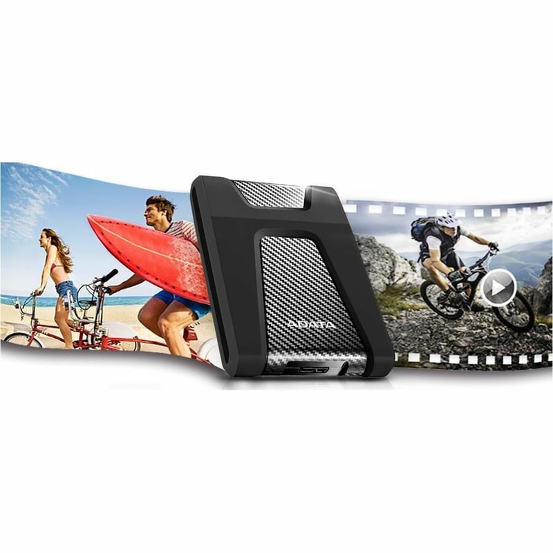 Adata DashDrive Durable HD650 AHD650-1TU31-CBK 1 TB Portable Hard Drive - 2.5" External - Black - Thumbnail 4