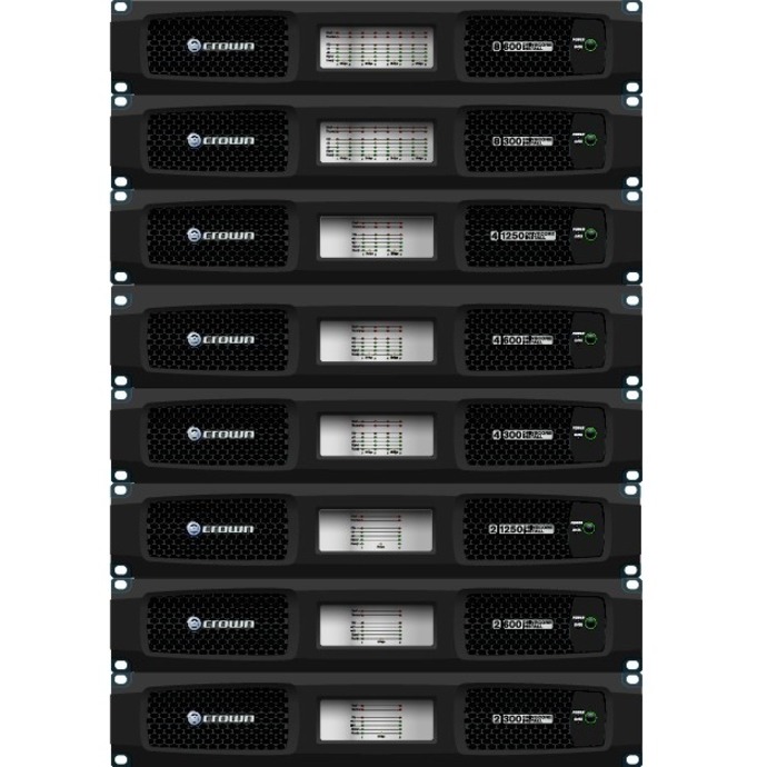 Crown DriveCore Install 8|300 Amplifier - 2400 W RMS - 8 Channel - Thumbnail 2