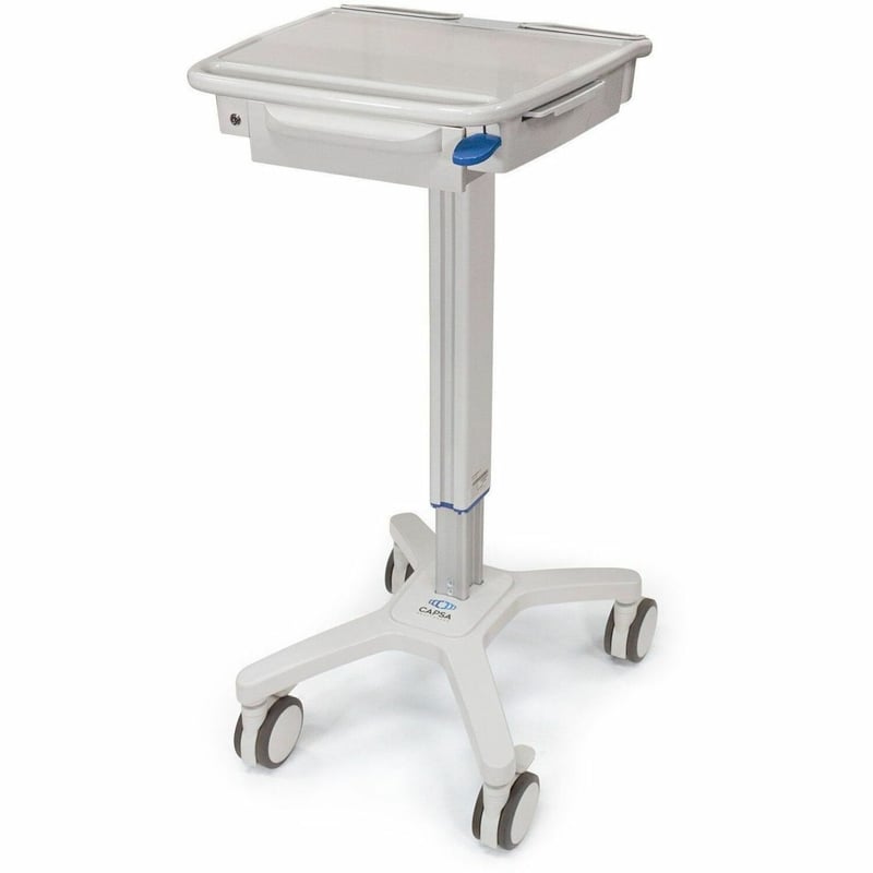 Capsa Healthcare - SlimCart Bundle (207311) - Light Duty Mobile Computing Cart - Height Adjustable
