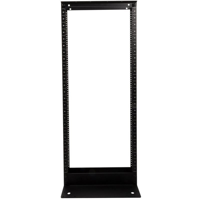 Rack Solutions 25U 2Post Rack with 12-24 Holes (Black) - Thumbnail 1