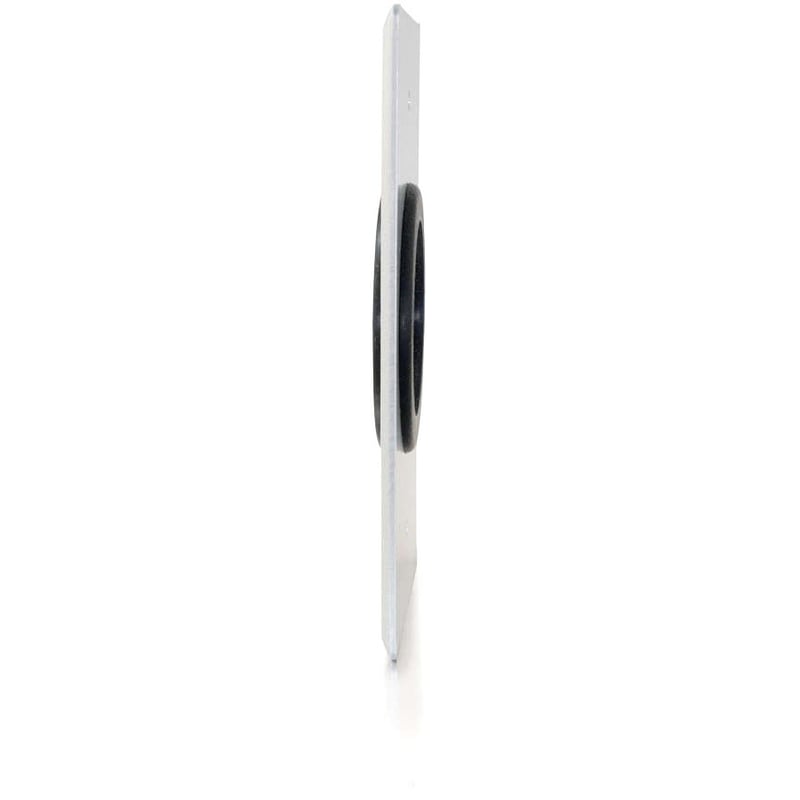 C2G 1.5in Grommet Cable Pass Through Single Gang Wall Plate - Brushed Aluminum - Thumbnail 3
