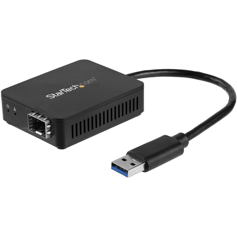 StarTech.com USB 3.0 to Fiber Optic Converter - USB to Open SFP Adapter - Gigabit Network Adapter Multi Mode(MMF)/Single Mode Fiber(SMF) - Thumbnail 1
