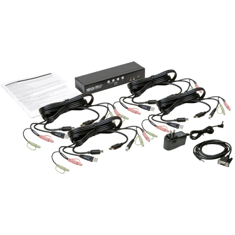 Tripp Lite by Eaton 4-Port HDMI/USB KVM Switch with Audio/Video and USB Peripheral Sharing - Thumbnail 3
