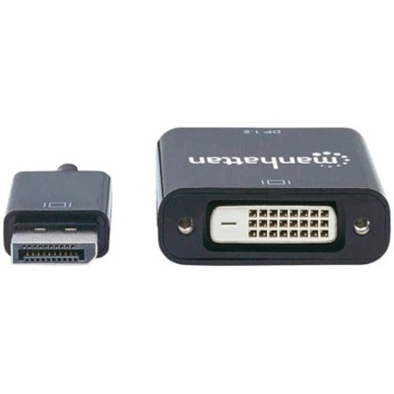 DISPLAYPORT 1.2A MALE TO DVI-D FEMALE, ACTIVE, 23 CM (9 IN.), BLACK - Thumbnail 3