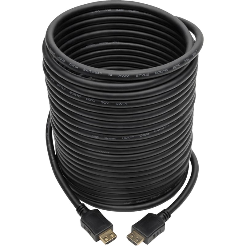 Eaton Tripp Lite Series High-Speed HDMI Cable, Gripping Connectors (M/M), Black, 30 ft. (9.14 m) - Thumbnail 2