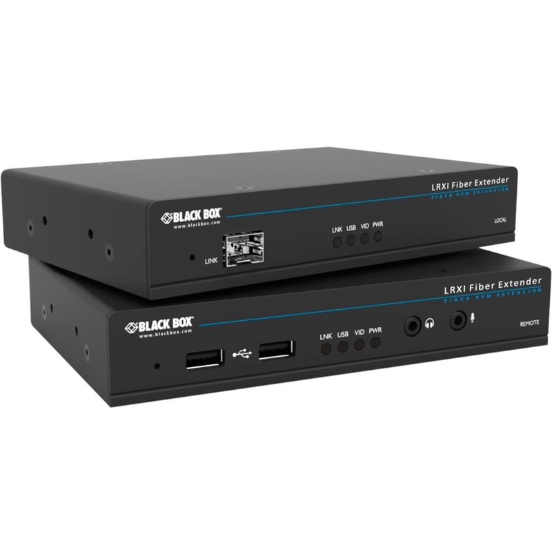 Black Box LRXI KVM Extender - DVI-D, USB 2.0, Single Access, Multimode Fiber - Thumbnail 1