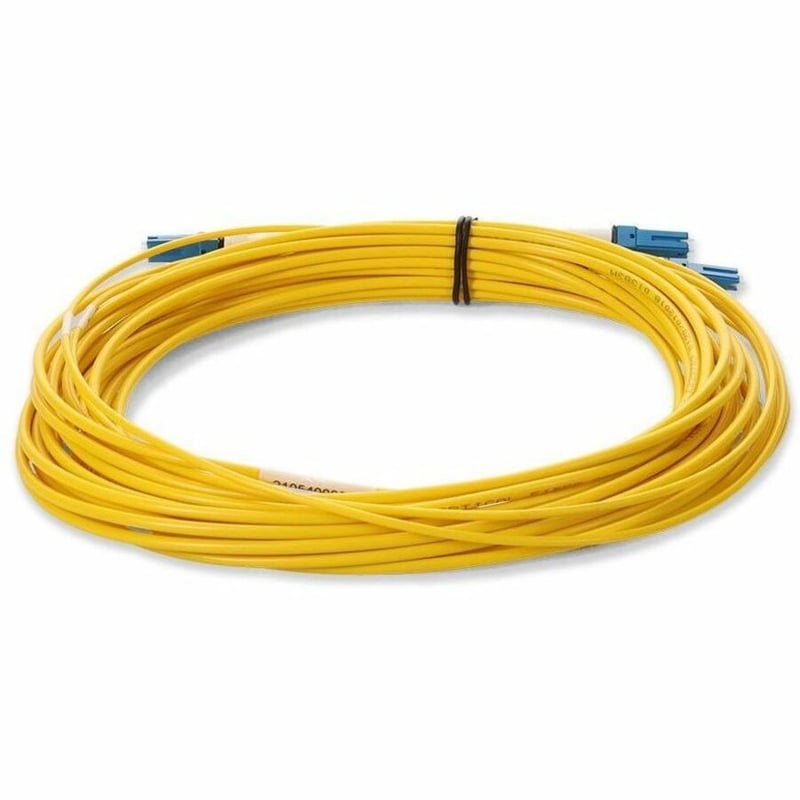 AddOn 2m 2xCS to 2xCS Yellow OS2 Quadplex OFNR (Riser-Rated) SMF Fiber Outdoor Patch Cable - Thumbnail 4