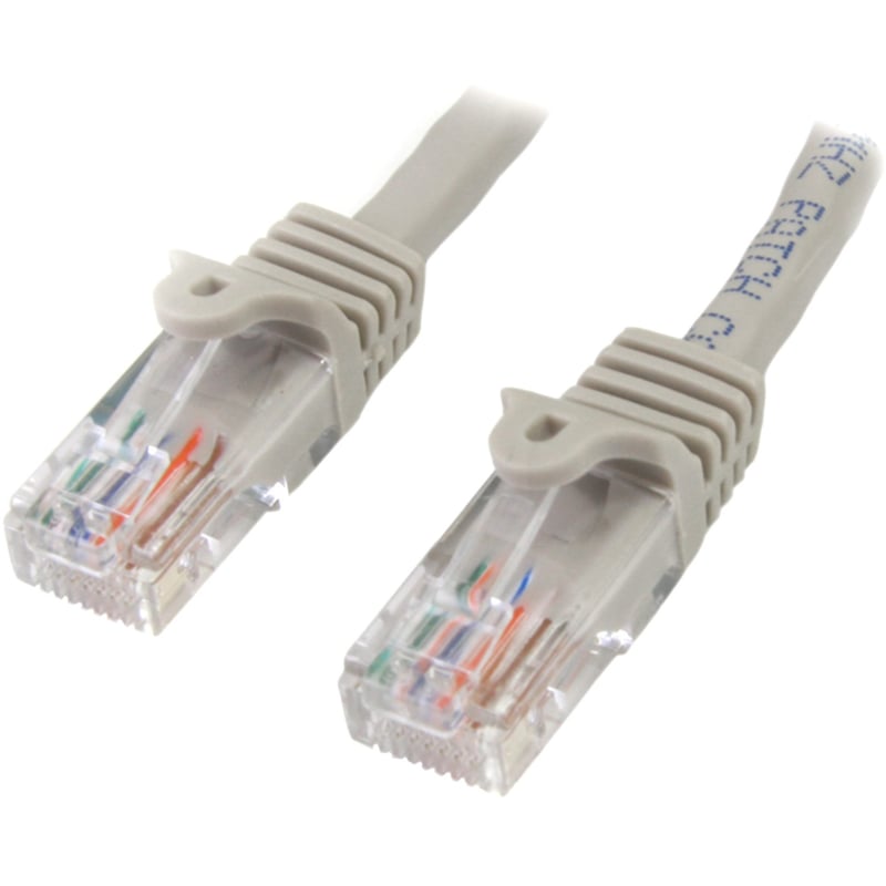 StarTech.com 15 ft Gray Snagless Cat5e UTP Patch Cable - Thumbnail 1
