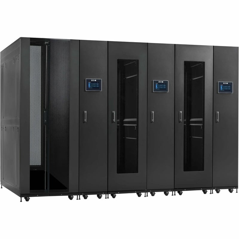 Eaton SmartRack Pre-Configured, Self-Cooling Modular Data Center - 2x 44U Racks, 3x 12 kW AC Units, Service Enclosure - Thumbnail 1