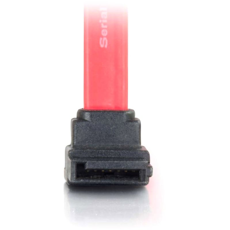 C2G 18in 7-pin 180 to 90 1-Device Serial ATA Cable - Thumbnail 3
