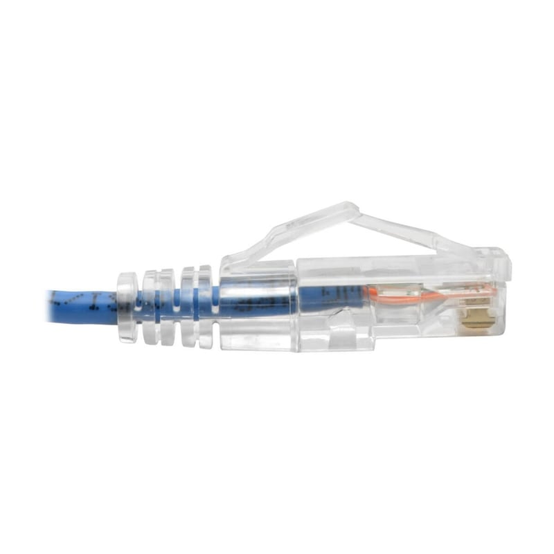 Eaton Tripp Lite Series Cat6 Gigabit Snagless Slim UTP Ethernet Cable (RJ45 M/M), PoE, Blue, 10 ft. (3.05 m) - Thumbnail 5