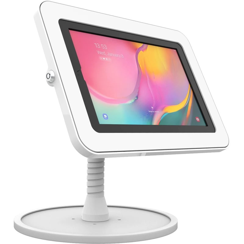 The Joy Factory Elevate II Flex Countertop Kiosk for Galaxy Tab A 10.1 (2019) (White) - Thumbnail 1