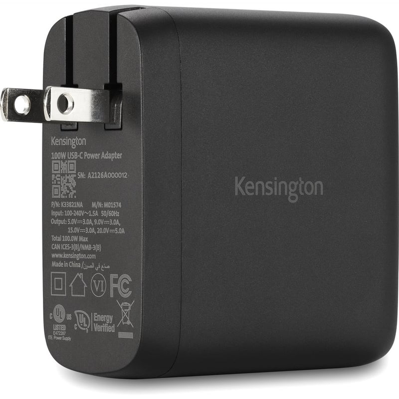 Kensington 100W USB-C GaN Power Adapter - Thumbnail 2
