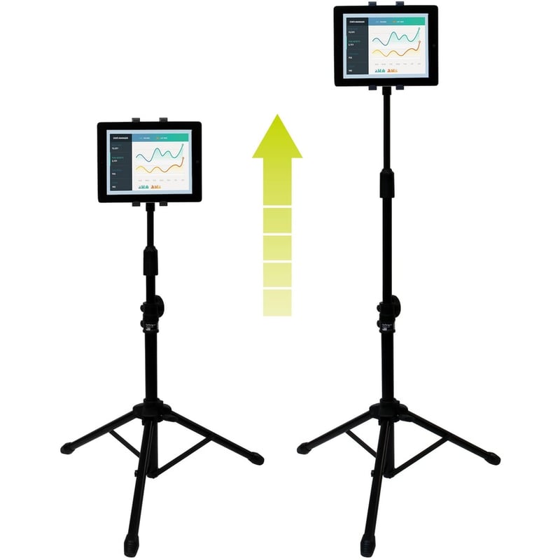 StarTech.com Adjustable Tablet Tripod Stand - For 6.5" to 7.8" Wide Tablets - Height adjustable from 29.3" to 62" (74.5 cm to 157 cm) - Rotate the tablet 360 degrees - Tilt the screen to your preferred viewing angle - Present - Thumbnail 3