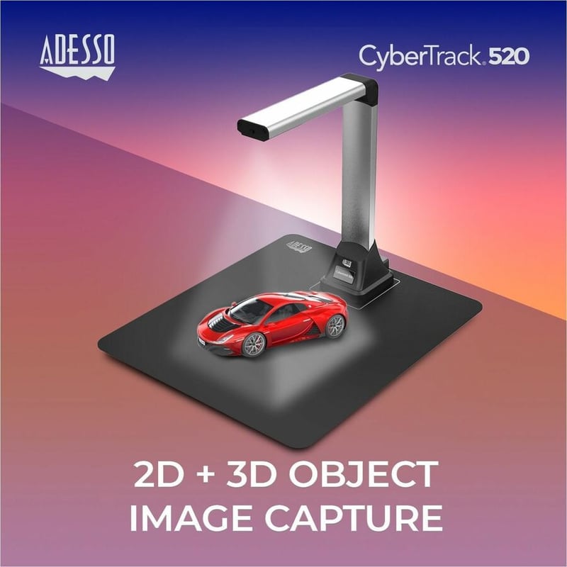 Adesso 5 Megapixel Fixed-Focus A4 Document Camera Scanner with OCR Text Recognition - Thumbnail 5