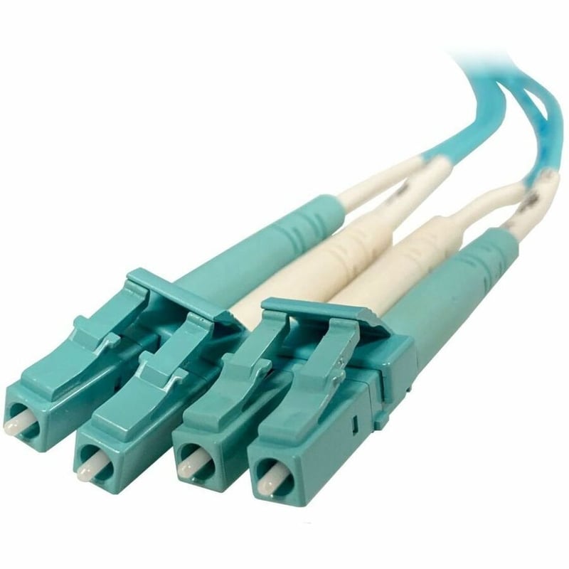 Ortronics Infinium Ultra LC to LC Duplex Patch Cord, 2mm, OM4, Aqua, Plenum, 10 Meter - Thumbnail 2