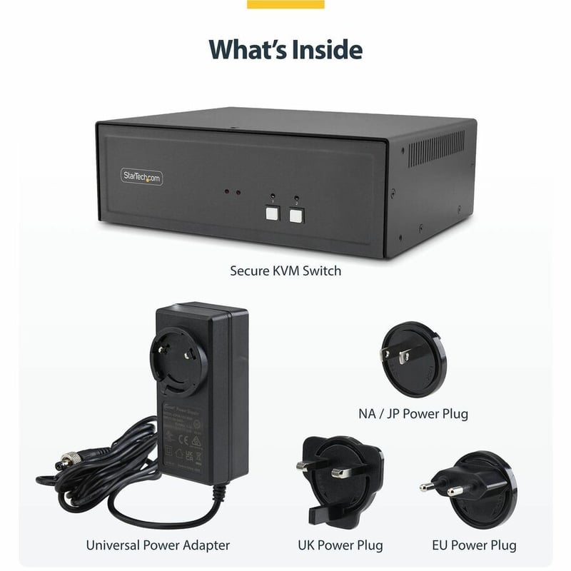 SECURE 2-PORT DVI KVM SWITCH NIAP 4.0 CAC US BUILT