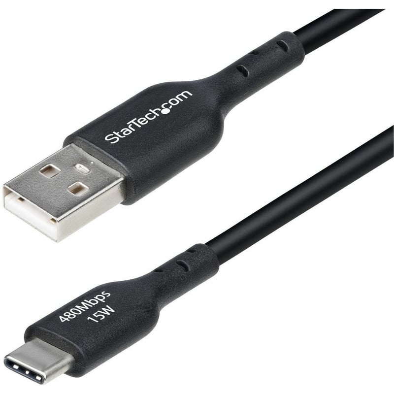 6FT USB-A TO USB-C CABLE CHARGER CORD USB 2.0 DATA TRANSFER - Thumbnail 1