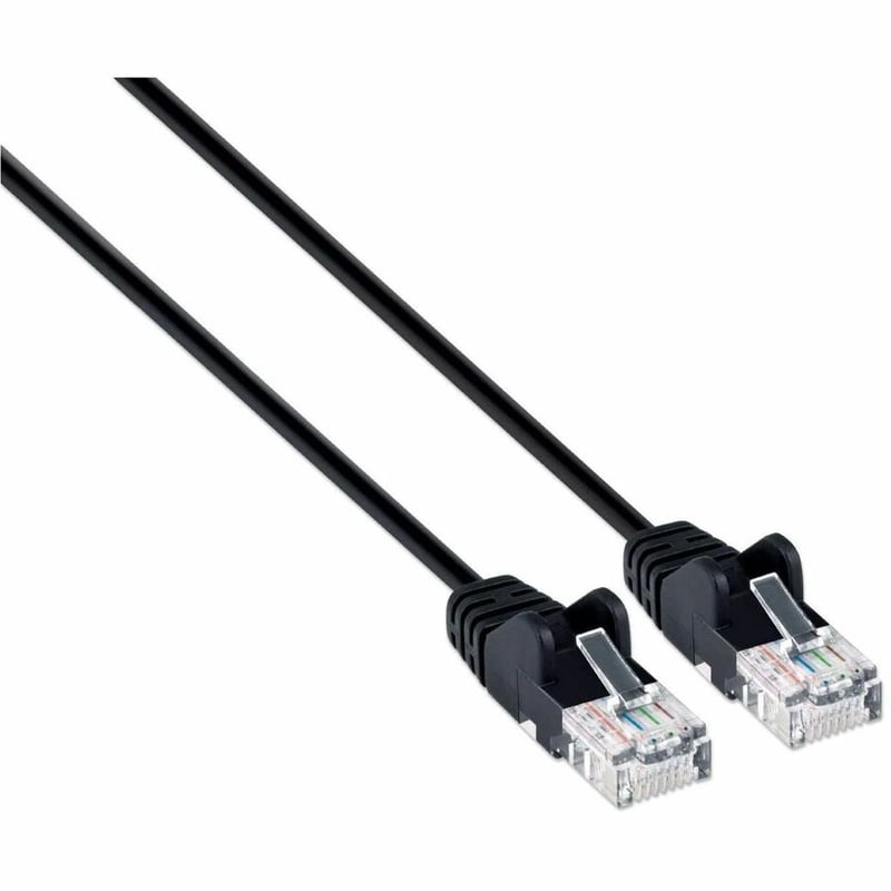 CAT6A U/UTP SLIM NETWORK PATCH CABLE, 1 FT., BLACK - Thumbnail 2