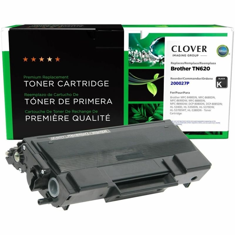 Clover Imaging Remanufactured Toner Cartridge for Brother TN620 - Thumbnail 1