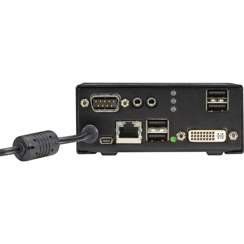 Black Box DKM FX Compact Receiver, CATx, DVI, USB, RS-232, Audio, And USB 2.0 At 36 Mbps - Thumbnail 2