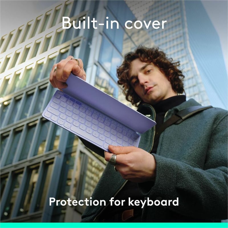 KEYS-TO-GO ULTRA-PORTABLE KEYBO WITH COVER LILAC UNIVERSAL - Thumbnail 3