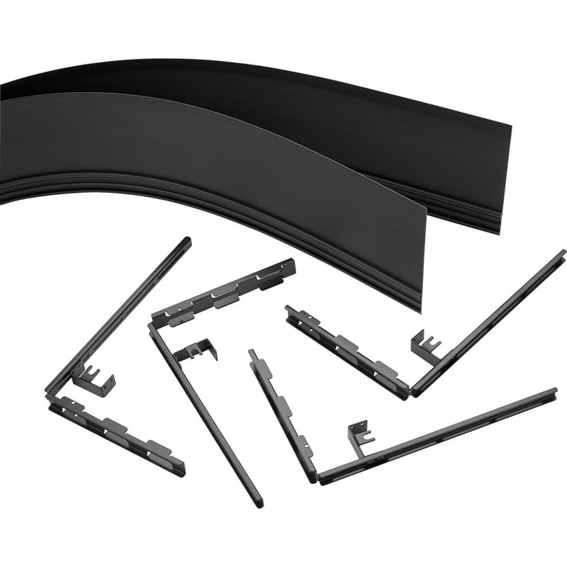 Milestone CSACK06B Wall Mount for Flat Panel Display - Black - Thumbnail 1