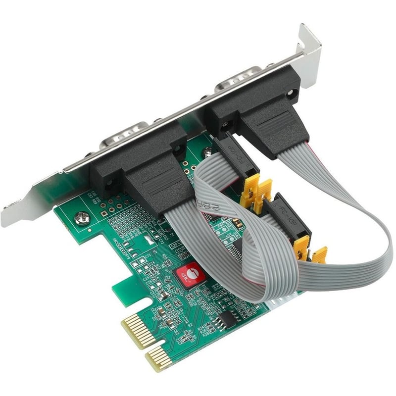 SIIG 2 Port DP Cyber RS-232 2S PCIe Card - 250Kbps - Thumbnail 2