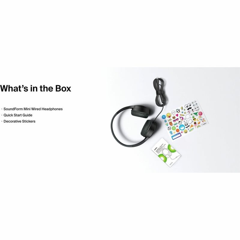SOUNDFORM MINI WIRED XXX ON-EAR KIDS HEADPHONES BK 03-RETAIL BOX - Thumbnail 4