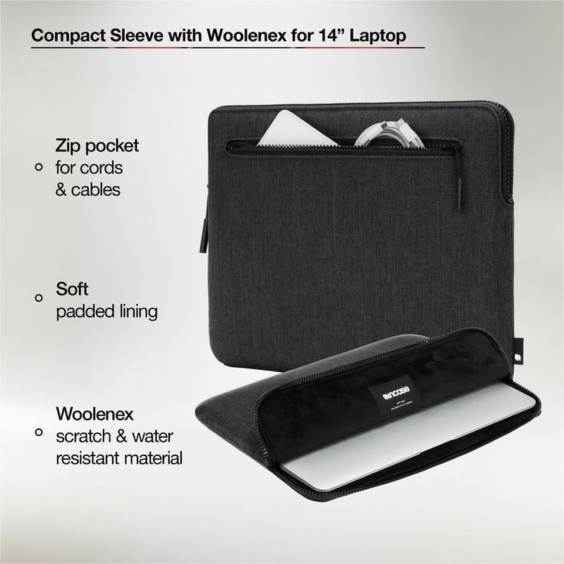 Incase Compact Carrying Case (Sleeve) for 14" Apple MacBook Pro - Graphite - Thumbnail 4