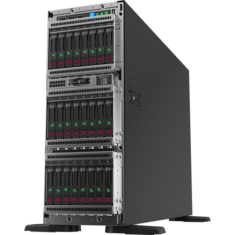 HPE ProLiant ML350 G10 4U Tower Server - 1 Xeon Gold 5218R 2.10 GHz - 32 GB RAM - Serial ATA/600, 12Gb/s SAS Controller - Thumbnail 4