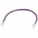 Quiktron Q-Series Patch Cords, Cat5E, Non-Booted, Purple, 1 Ft