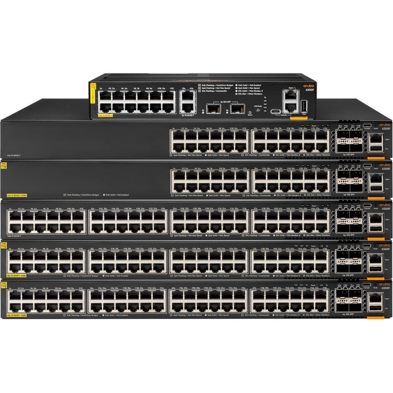 HPE 6200M 36G 12SR5 Class6 PoE 4SFP+ TAA Switch - Thumbnail 2