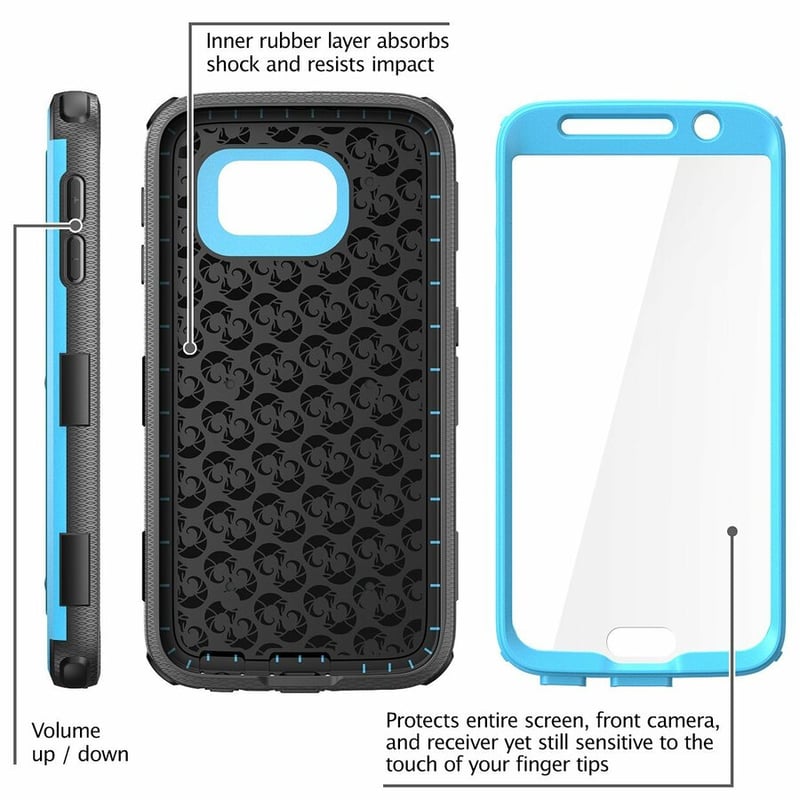 i-Blason Galaxy S6 Active Armorbox Dual Layer Full Body Protective Case - Thumbnail 2
