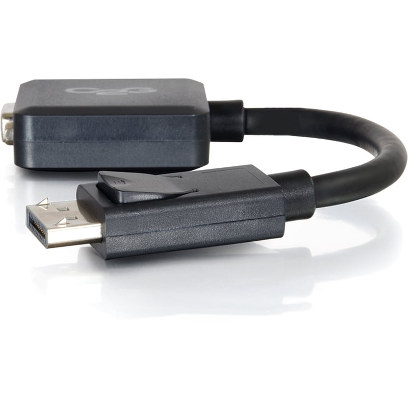 C2G 8in DisplayPort to VGA Adapter - DP to VGA Adapter Converter - Black - M/F - Thumbnail 3