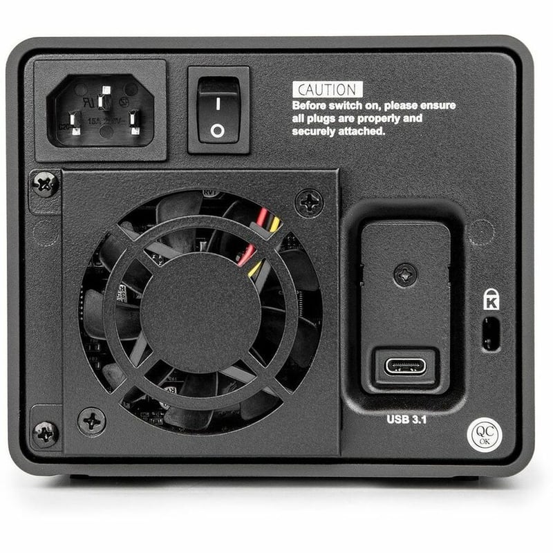 Rocstor Rocpro U33 USB Type-C Desktop RAID Storage - Thumbnail 4
