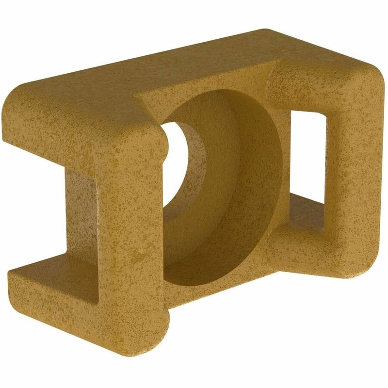 Panduit TM2S8-C71 Cable Tie Mount, Brown, PEEK, 0.64x0.43" , #8 Screw, PK100 - Thumbnail 3