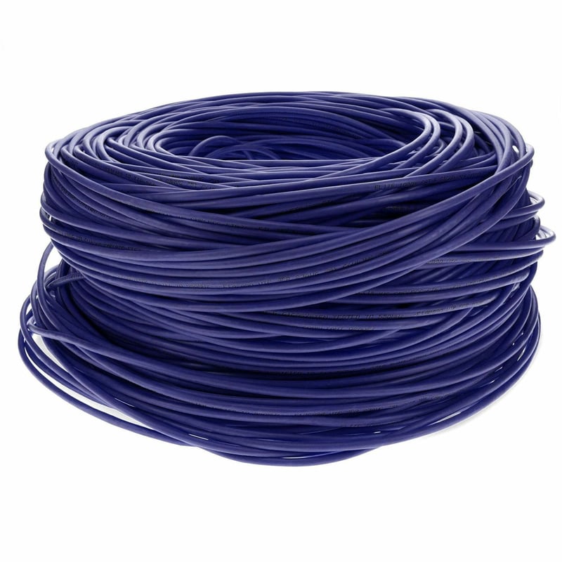 AddOn 1000ft Non-Terminated Purple Cat6 UTP PVC Copper Patch Cable - Thumbnail 1