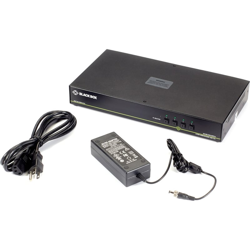 Black Box Secure NIAP 3.0 KVM Switch - Single-Head, HDMI, CAC, 4K, 4-Port - Thumbnail 2