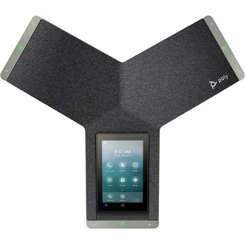 Poly Trio C60 IP Conference Station - Corded/Cordless - Bluetooth, Wi-Fi - Black - Thumbnail 4