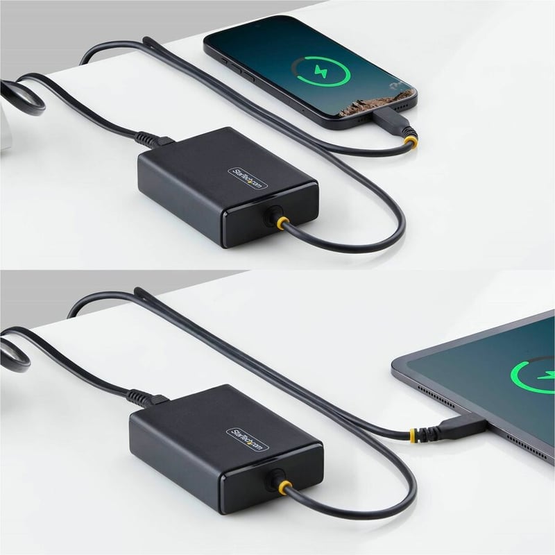 100W USB-C LAPTOP CHARGER - 5FT USB-C TETHERED CABLE - Thumbnail 4