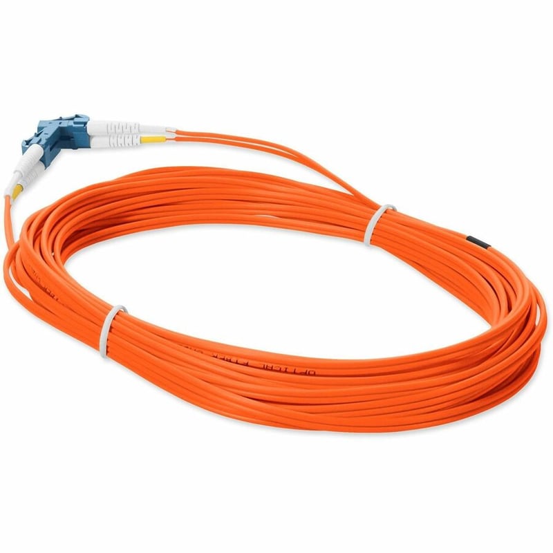 AddOn 3m LC to LC Orange OS2 Duplex OFNR (Riser-Rated) SMF Fiber Patch Cable - Thumbnail 3