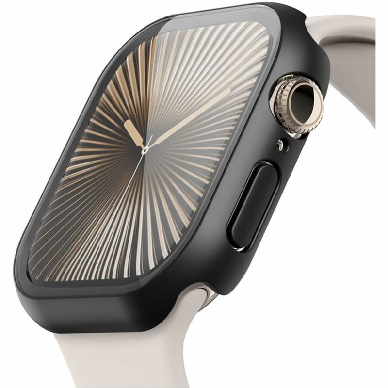 BUMPER + SCREEN PROT BLACK FOR APPLEWATCH SERIES 10 46MM BLACK - Thumbnail 2