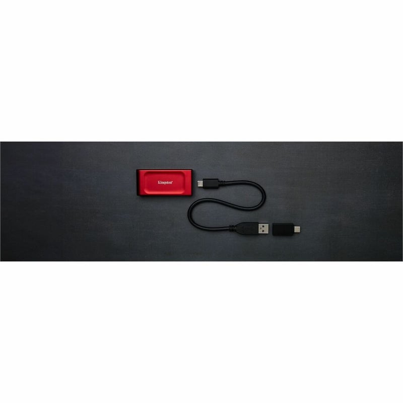 1TB XS1000 RED EXTERNAL USB 3.2 GEN 2 PORTABLE SOLID STATE DRIVE - Thumbnail 4