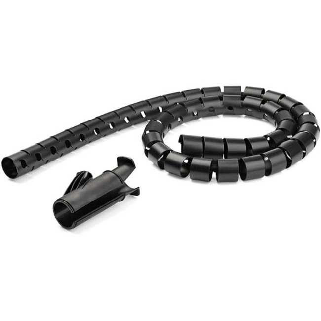 StarTech.com 2.5m / 8.2ft Cable Management Sleeve - Spiral - 45mm/1.8" Diameter - W/ Cable Loading Tool - Expandable Coiled Cord Organizer - Thumbnail 1