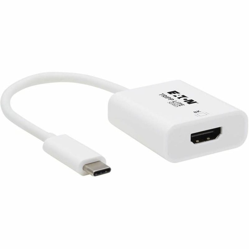 Eaton Tripp Lite Series USB-C to HDMI Adapter (M/F) - 8K, HDR, 4:4:4, HDCP 2.3, White - Thumbnail 1