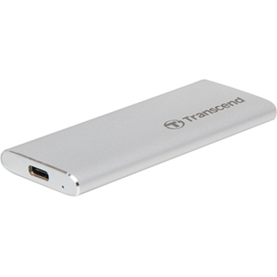 Transcend ESD240C 480 GB Portable Solid State Drive - External - Silver - Thumbnail 4