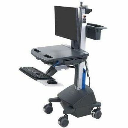 Ergotron StyleView Cart with LCD Pivot, LiFe Powered, US/CA/MX (Dark Grey) - Thumbnail 2