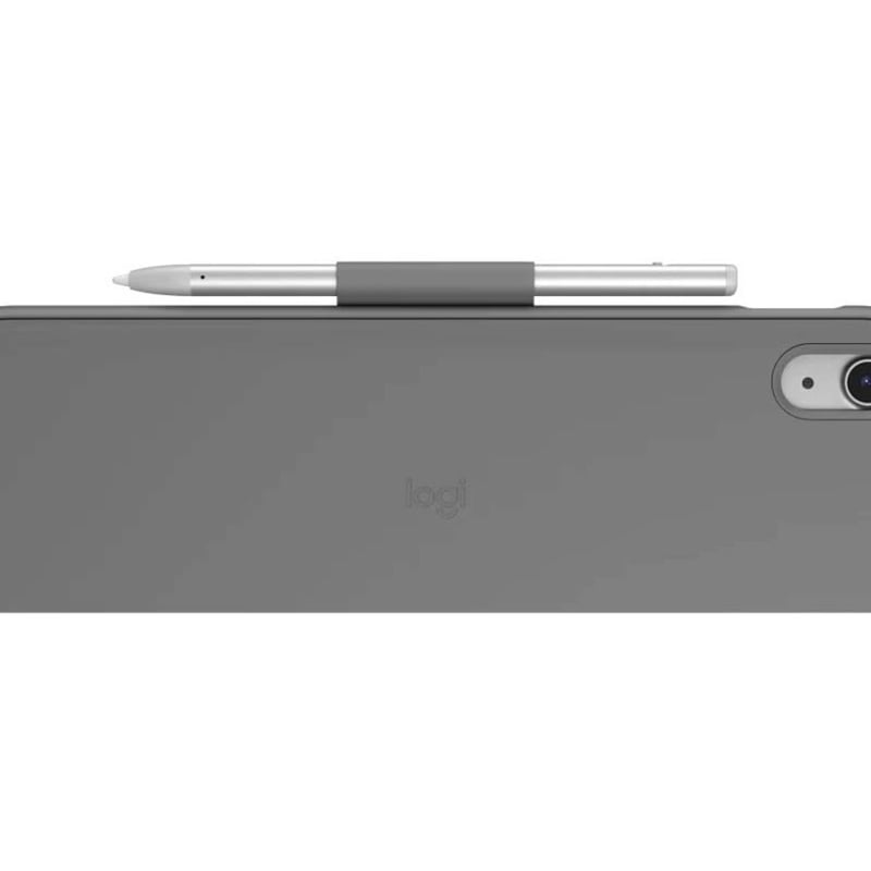 Logitech Slim Folio Carrying Case for 10.9" Apple, Logitech iPad (10th Generation) Tablet - Oxford Gray - Thumbnail 2