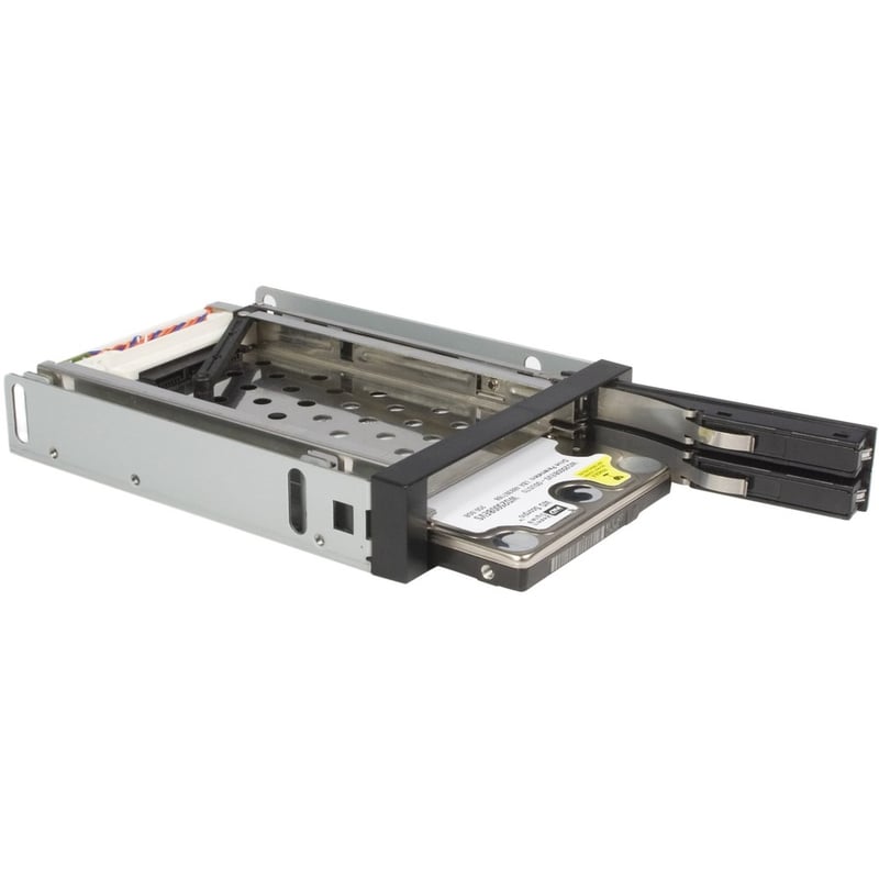 StarTech.com 2 Drive 2.5in Trayless Hot Swap SATA Mobile Rack Backplane - Storage bay adapter - black - Thumbnail 4